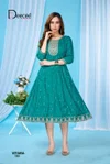 Vitara By Deecee Roman Glass Embroidery Anarkali Kurtis

